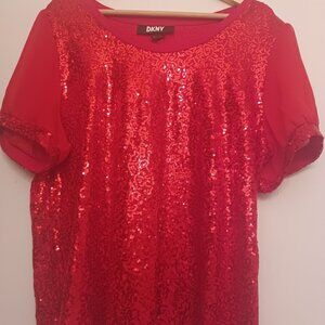 Sequin red top